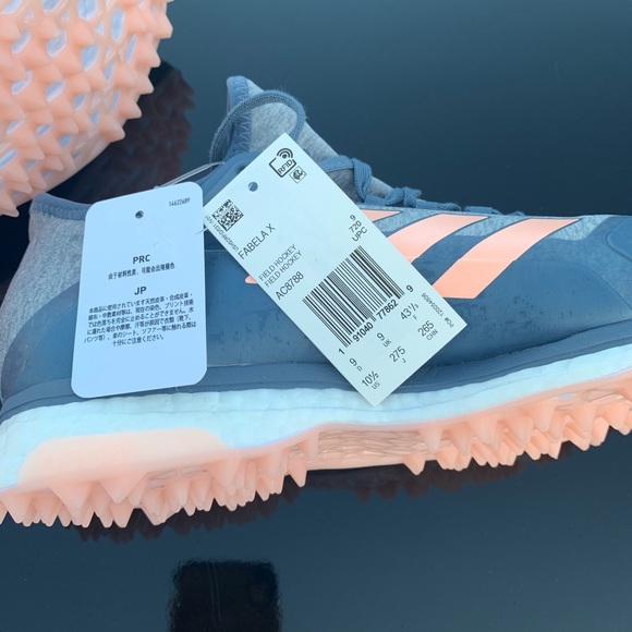 Adidas Fabela X Field Hockey/Gold Cleats - Picture 4 of 4